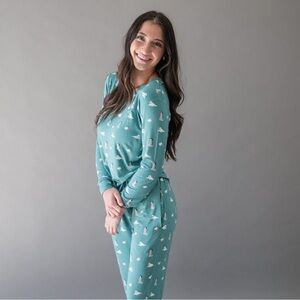 Kyte Living Women’s Jogger Pajama Set in Cove Antarctic Loungewear 2 Piece XXL